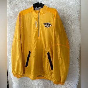 Nashville Predators Reebok Center Ice Collection 1/4 Zip Men’s Pullover Jacket-L